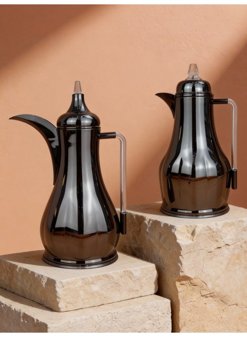 Raz طقم فاخر لقارورة القهوة والشاي - مصنوع من الفولاذ المقاوم للصدأ عالي الجودة بمقبض أنيق - Image 1